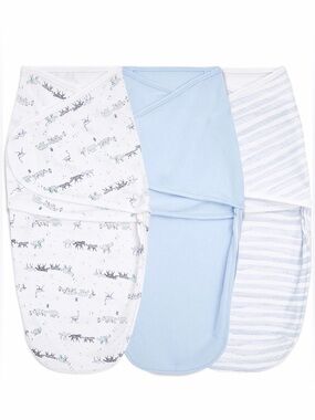 aden + anais Essentials Easy Swaddle Wrap, 3 Pack, Rising Star, 0-3 Months